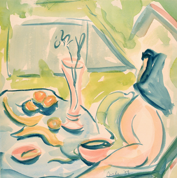 Artist: Florence Vale Painting: In the Garden